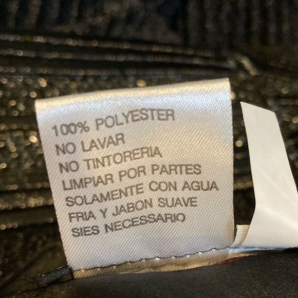 NWT Mac Duggal 30700 Black Shimmering Pleated A-Line Gown  - Sz 10 - Picture 9 of 10